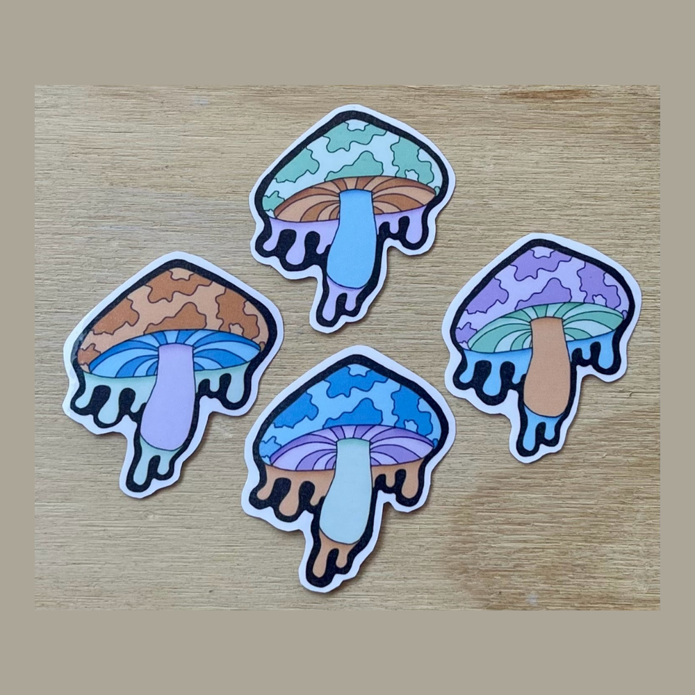 Drippy Mushroom Sticker Pack