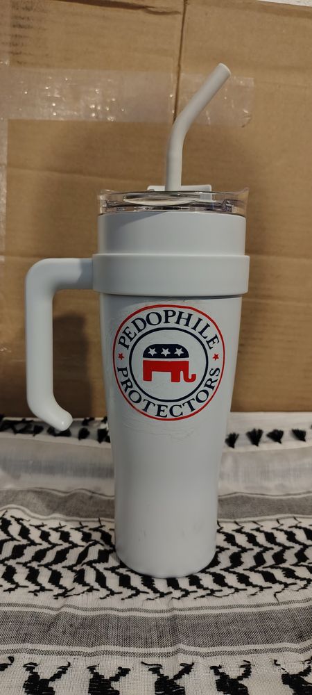 40oz PDF Protector Release The Epstein Files Tumbler