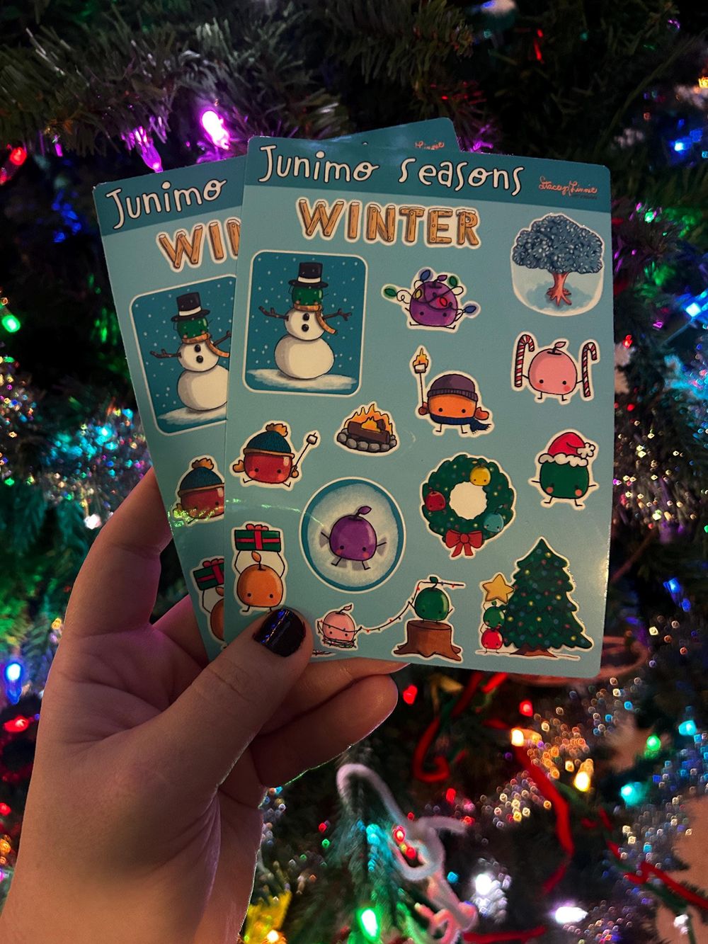 Sticker Sheet: Junimo Seasons, Winter 4.5" x 6.5"