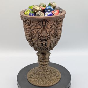 It can definitely hold its fair share of dice.