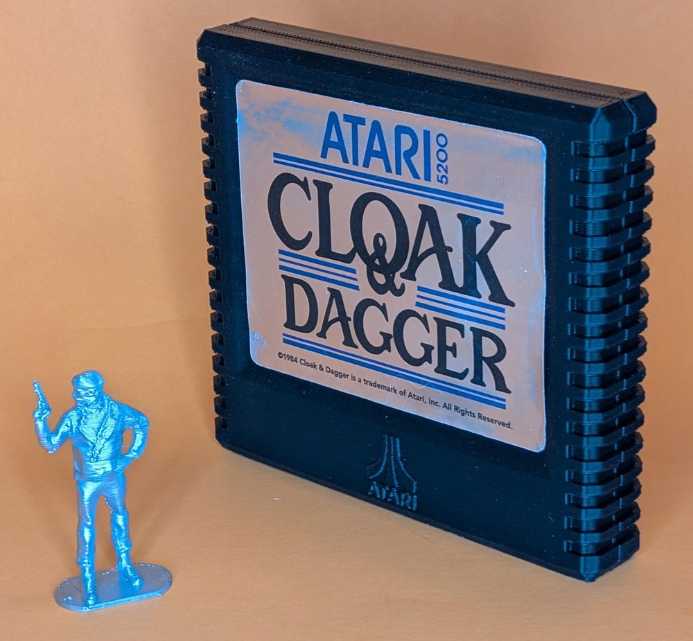 Cloak & Dagger Atari 5200 Cartridge and Figure set
