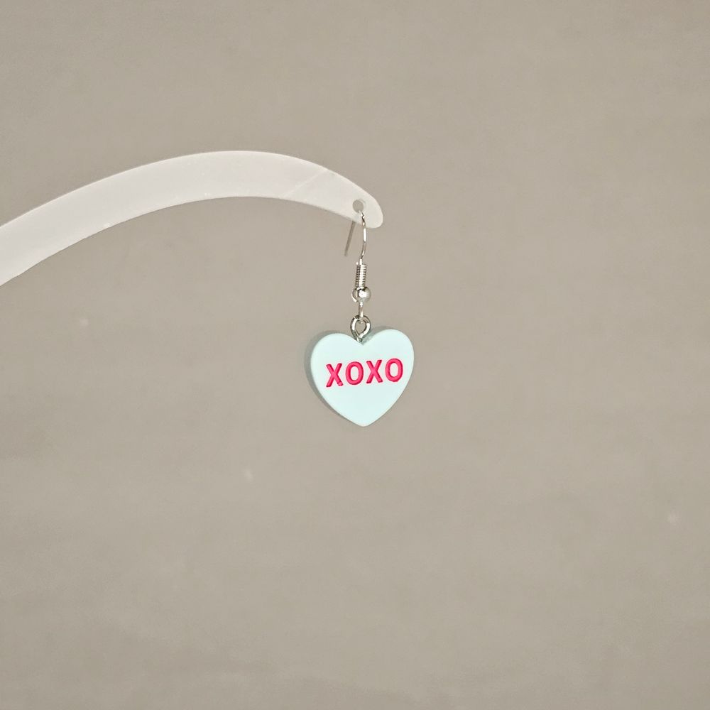 Item #108 Conversation Heart Candy XOXO Earring