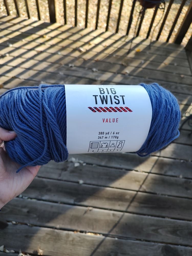 Big twist value yarn