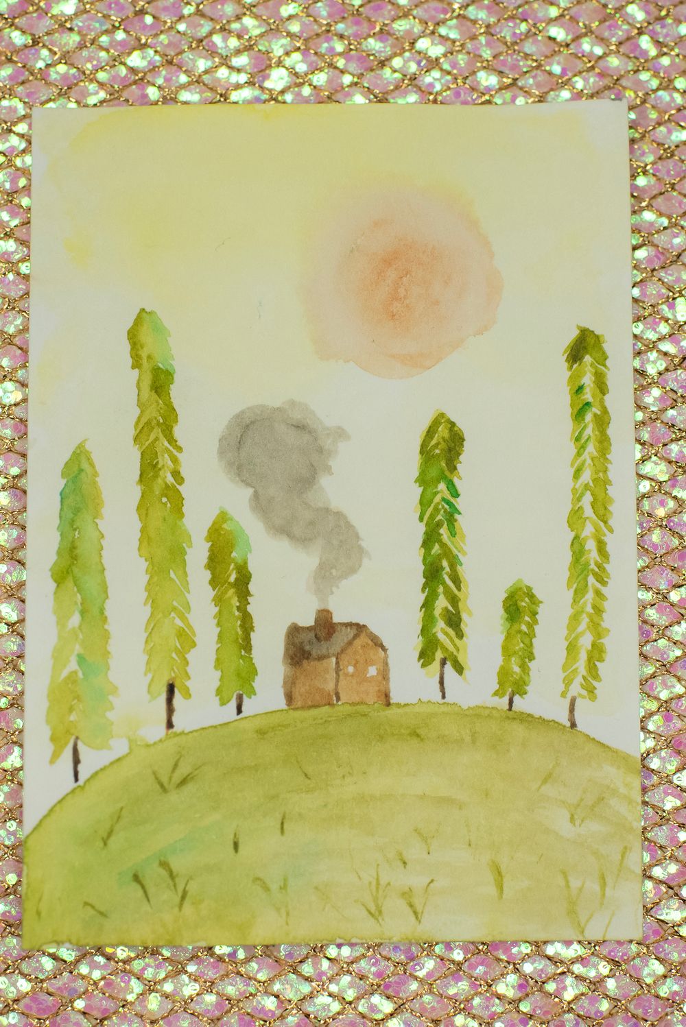 ACEO Orig - 'Comfort' - MiniArt - 2.5x3.5 collectable