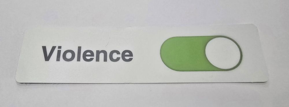 "Violence On" Sticker