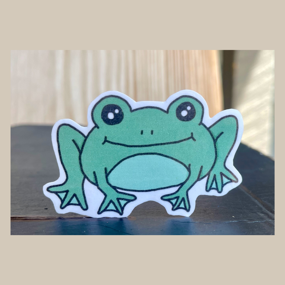 Smiling Frog Sticker