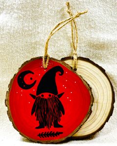 Gnome Moon Ornament