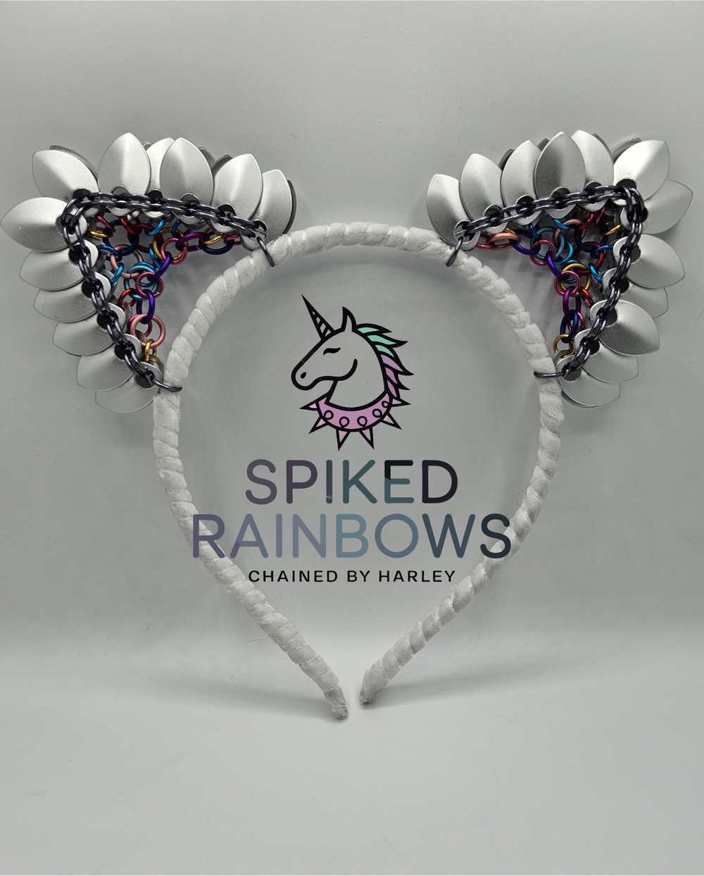 Scale-mail Cat Ear Headbands