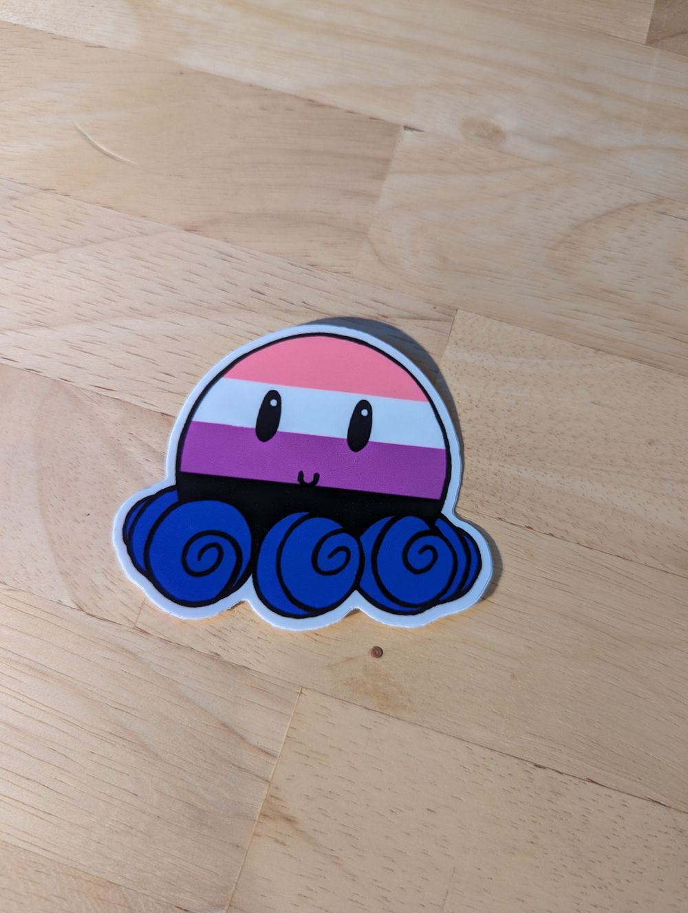 LGTBQIA+ Pride Octopus Glossy Sticker DISCONTINUED