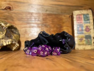 Black Bag with Dice