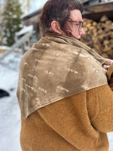 Me wearing it like a shawl