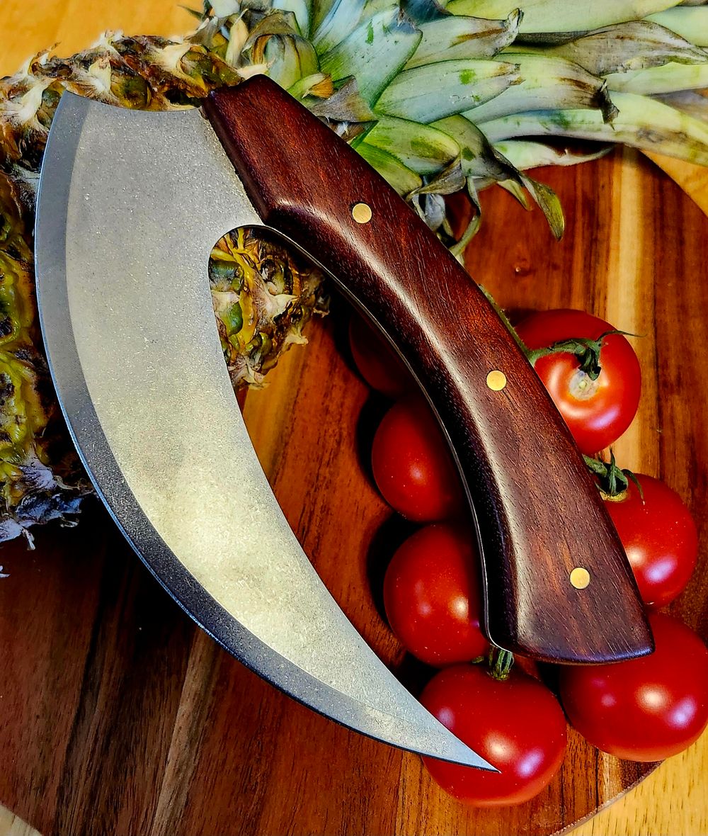 Ulu Savik Knife with Bloodwood Handles 