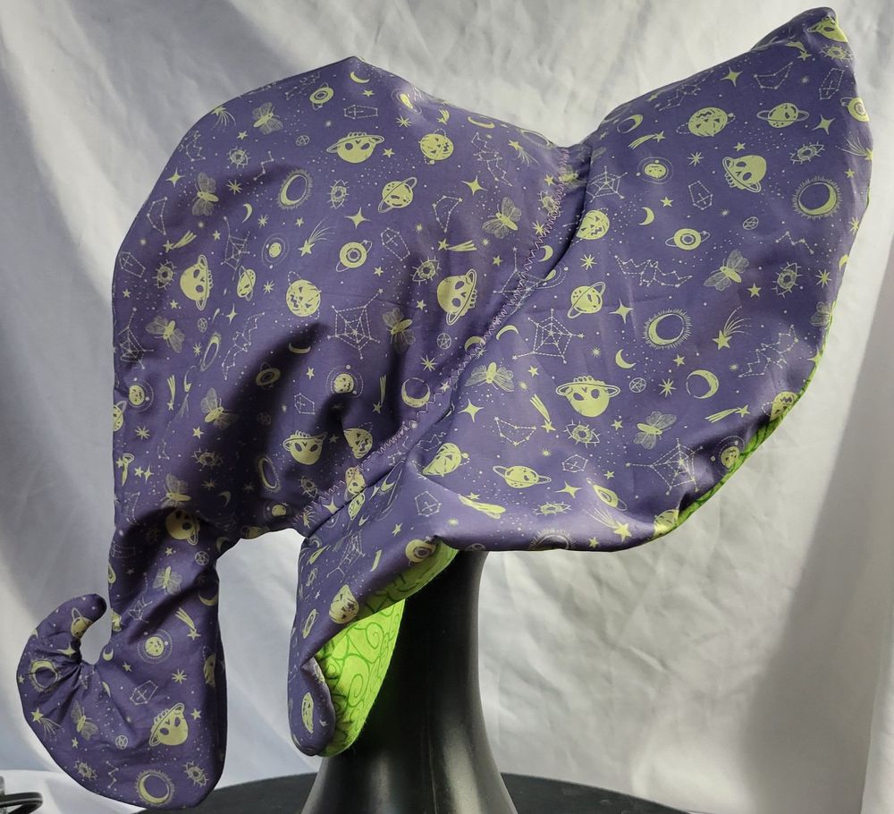 Purple Magic Floppy Witch Hat
