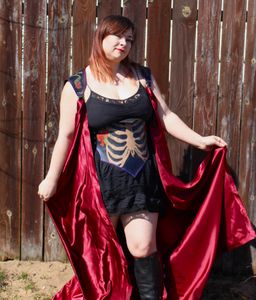 When worn as a cape