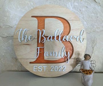 Customized Family Name Sign