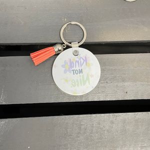 Round Acrylic Keychain Back