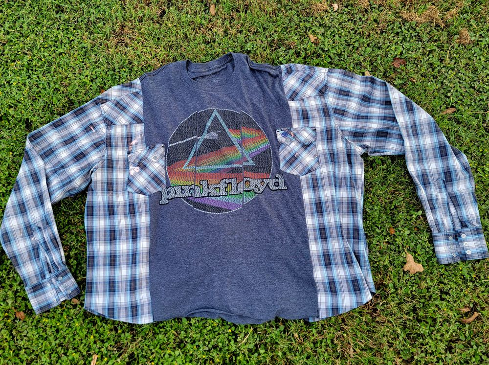 Unique Upcycled Pink Floyd Shirt