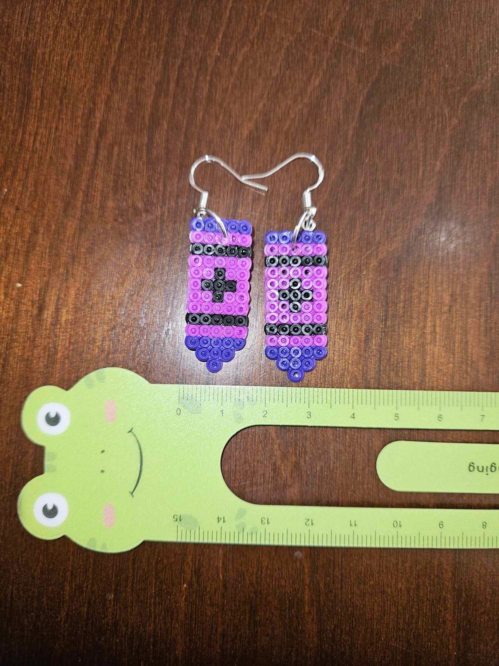 Purple Crayon Earrings