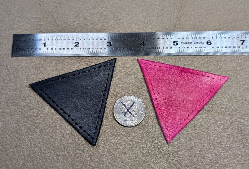 Leather Triangle Patch