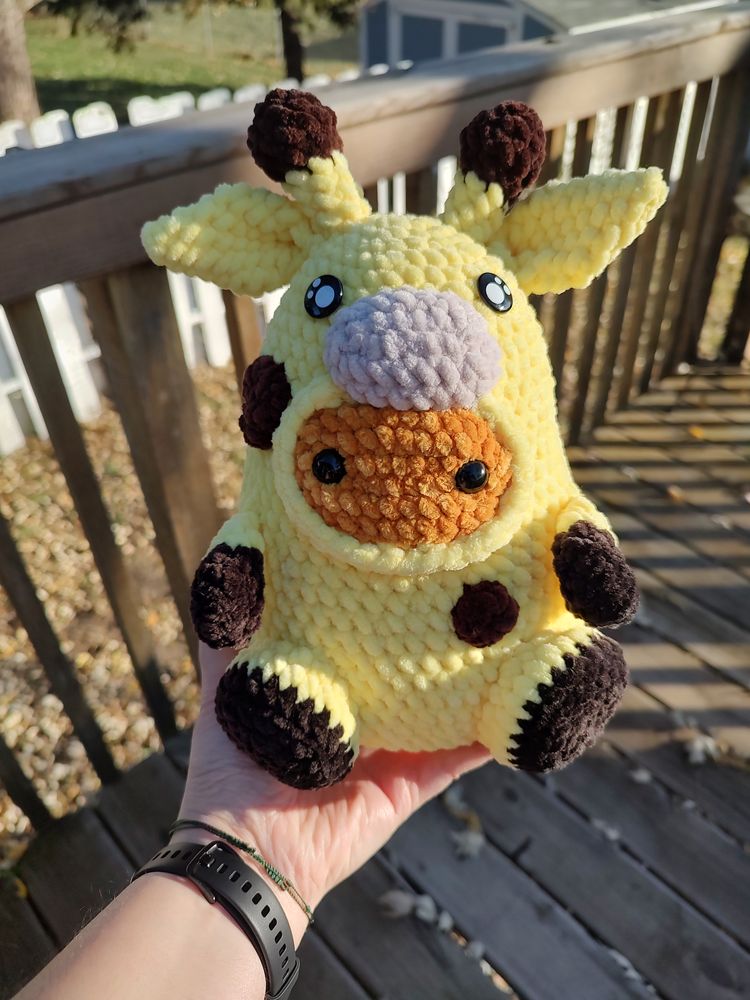 Giraffe potato pattern