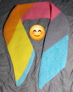 Rainbow Diagonal Scarf
