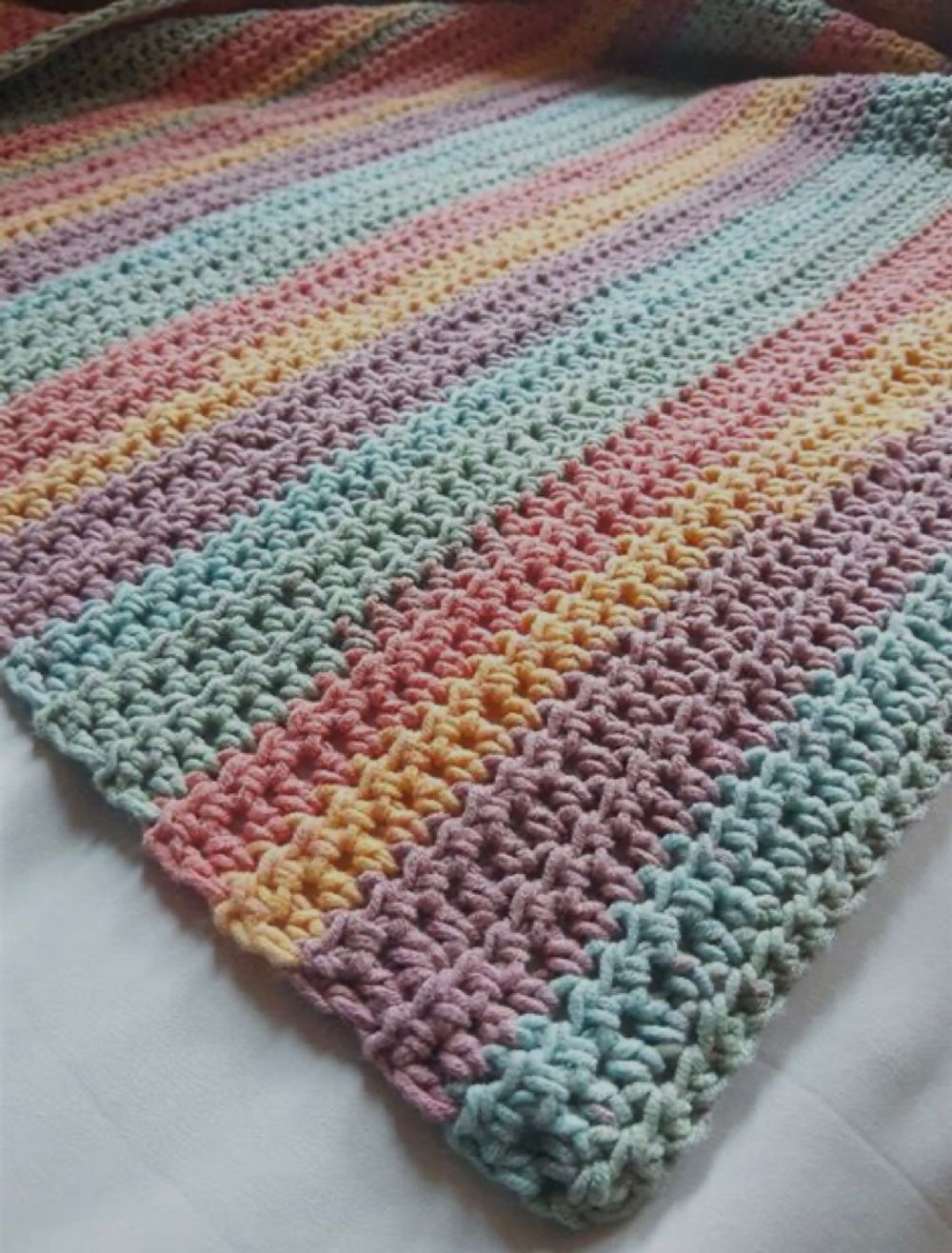 Hand-Crocheted Baby Blanket
