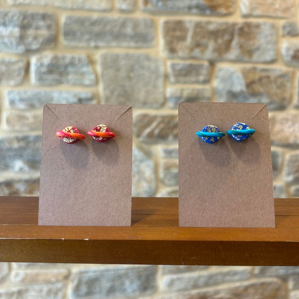 Planet earrings