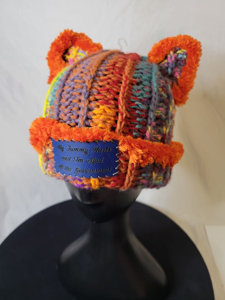 Rainbow Rebel Cat Hat