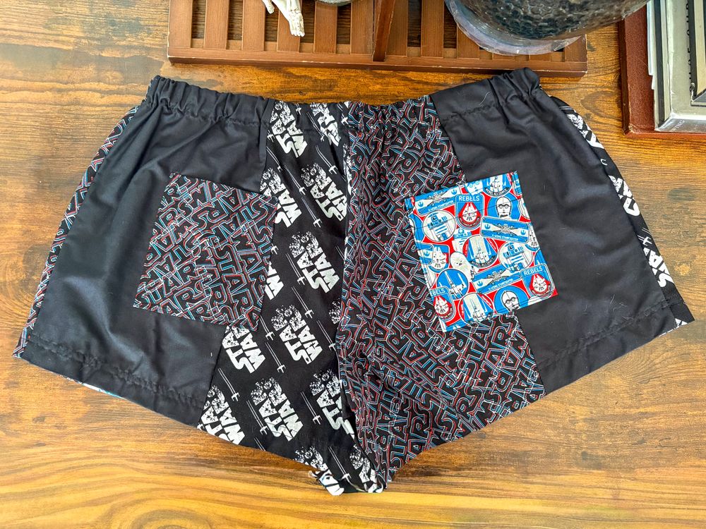 Star Wars Patchwork Shorts – Unique Cotton Lounge Shorts
