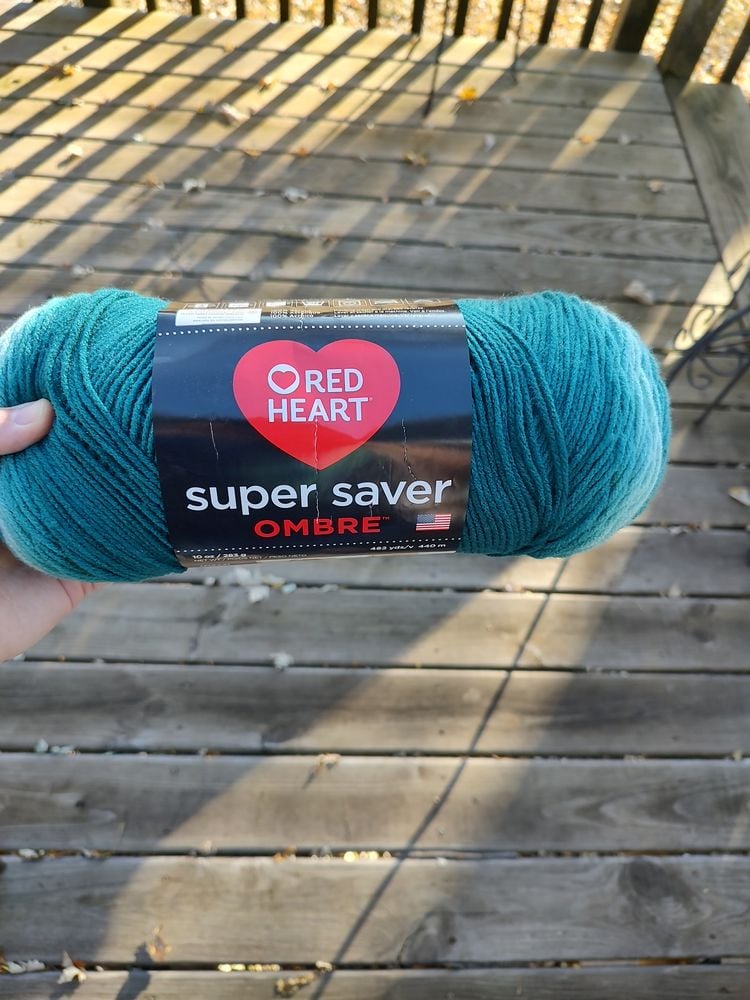 Red heart super saver: Ombre Deep Teal