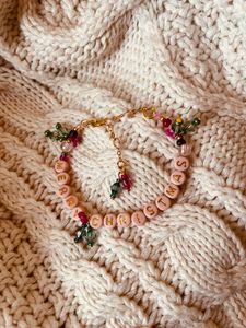 The Pink Merry Christmas Friendship Bracelet 