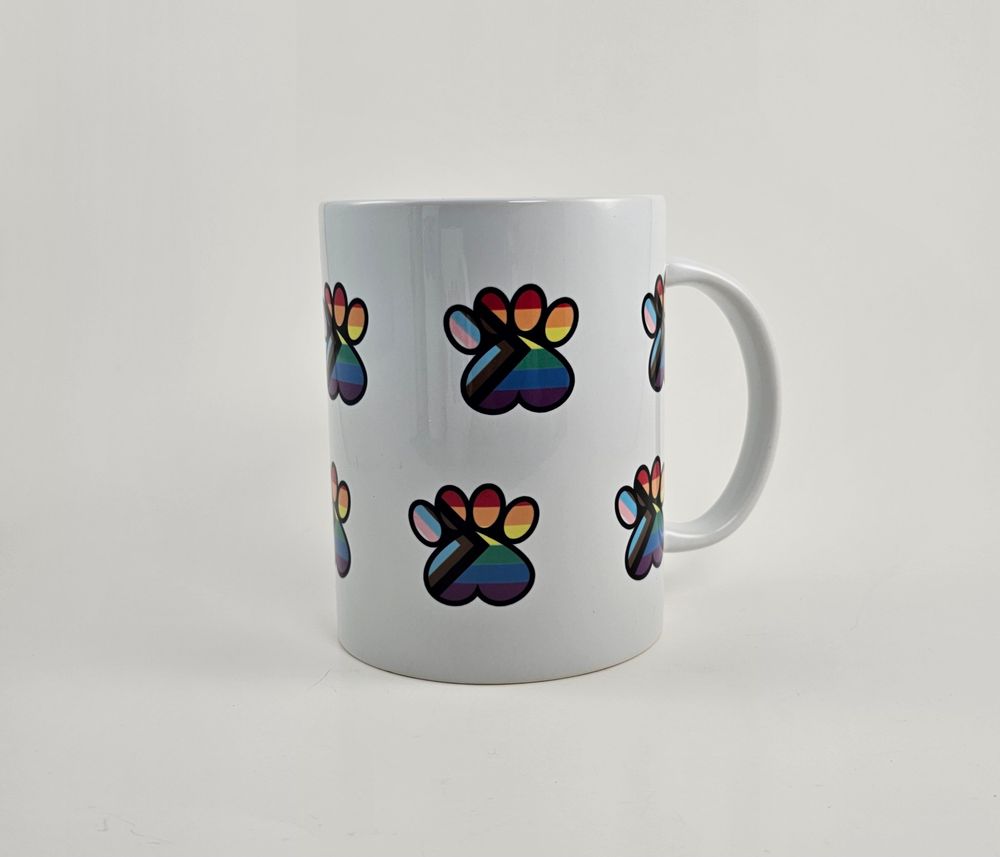 Multi Pride Paw Mug