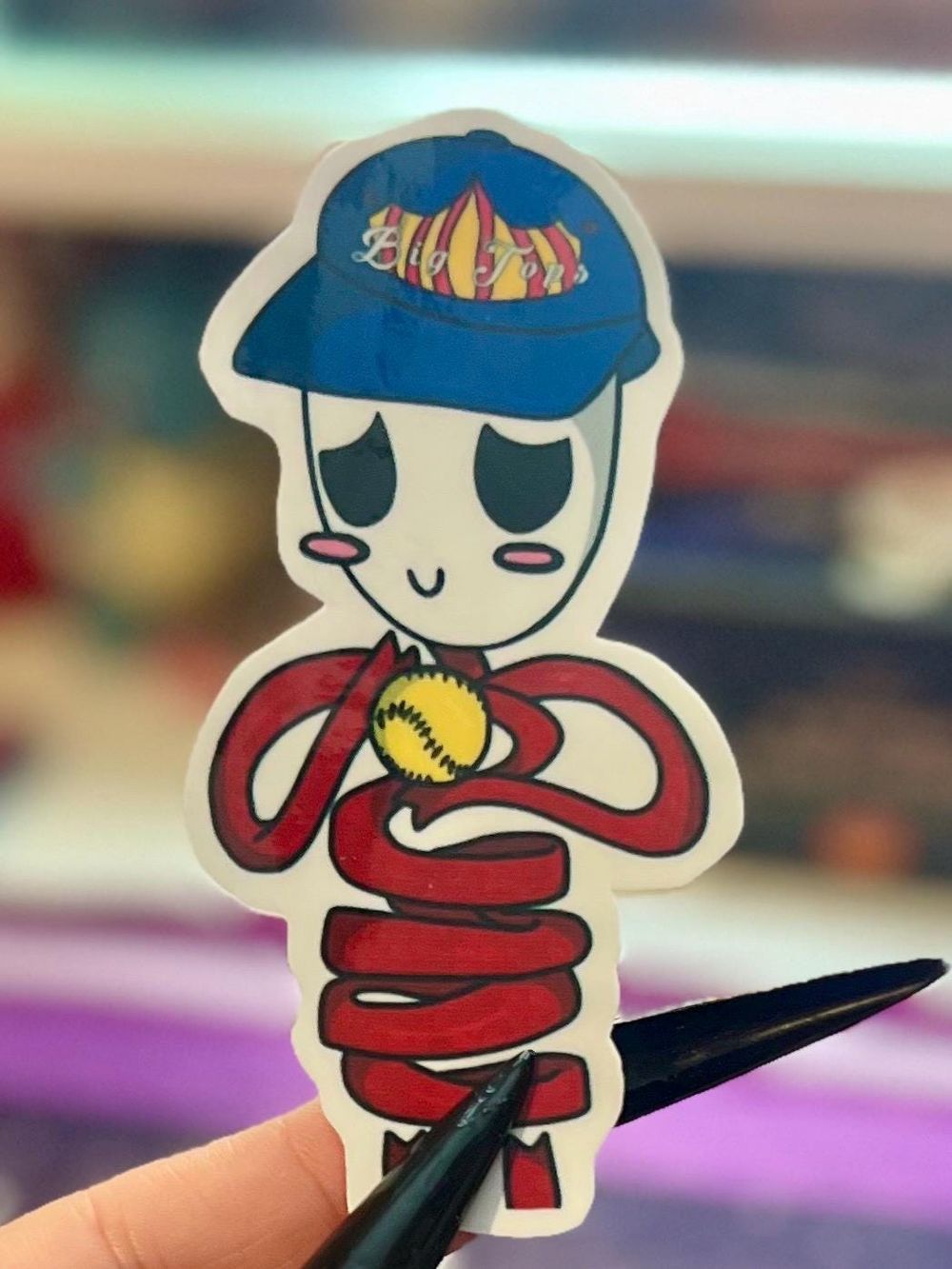 Amazing Digital Circus Topsy Turvy Waterproof Sticker (Gangle)