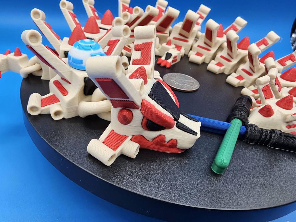 Star Fighter Dragon with X-shaped Wings