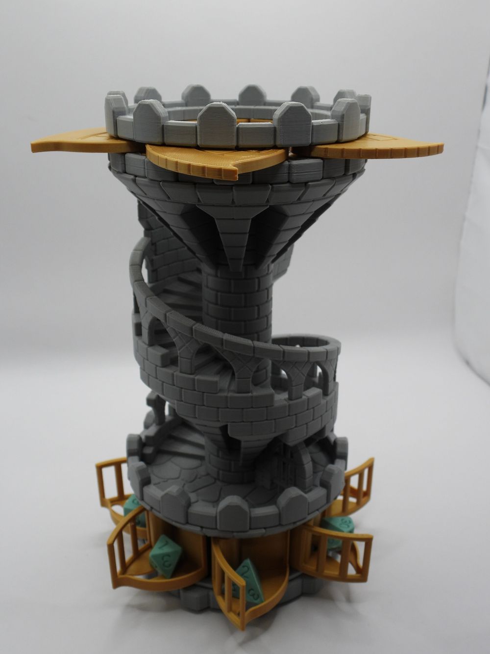 Mechanical Dice Rolling Tower for D&D Players