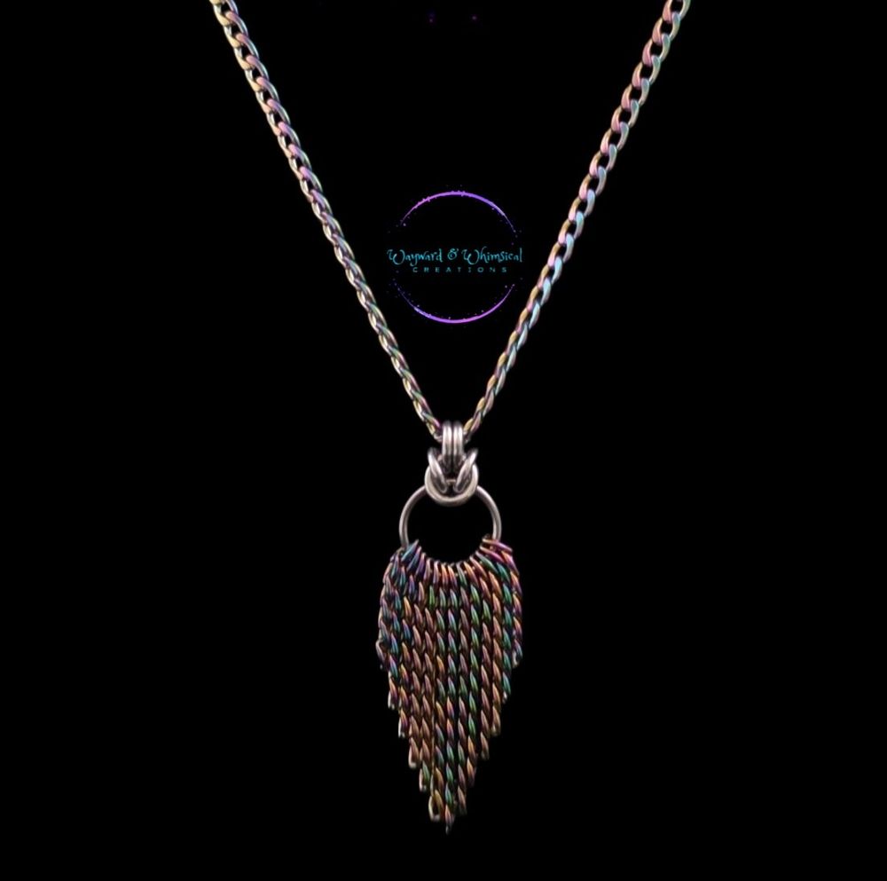 Rainbow Fringe Necklace