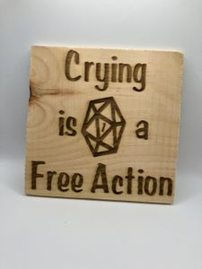Crying is a Free Action