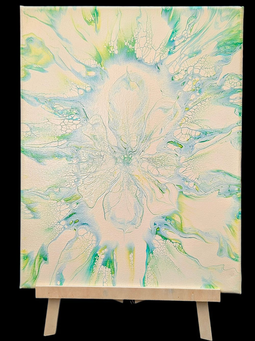 Amsterdam In Green (11x14 Canvas Painting)