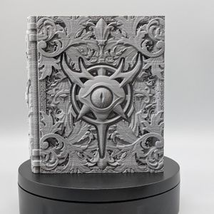 The front of the tome.