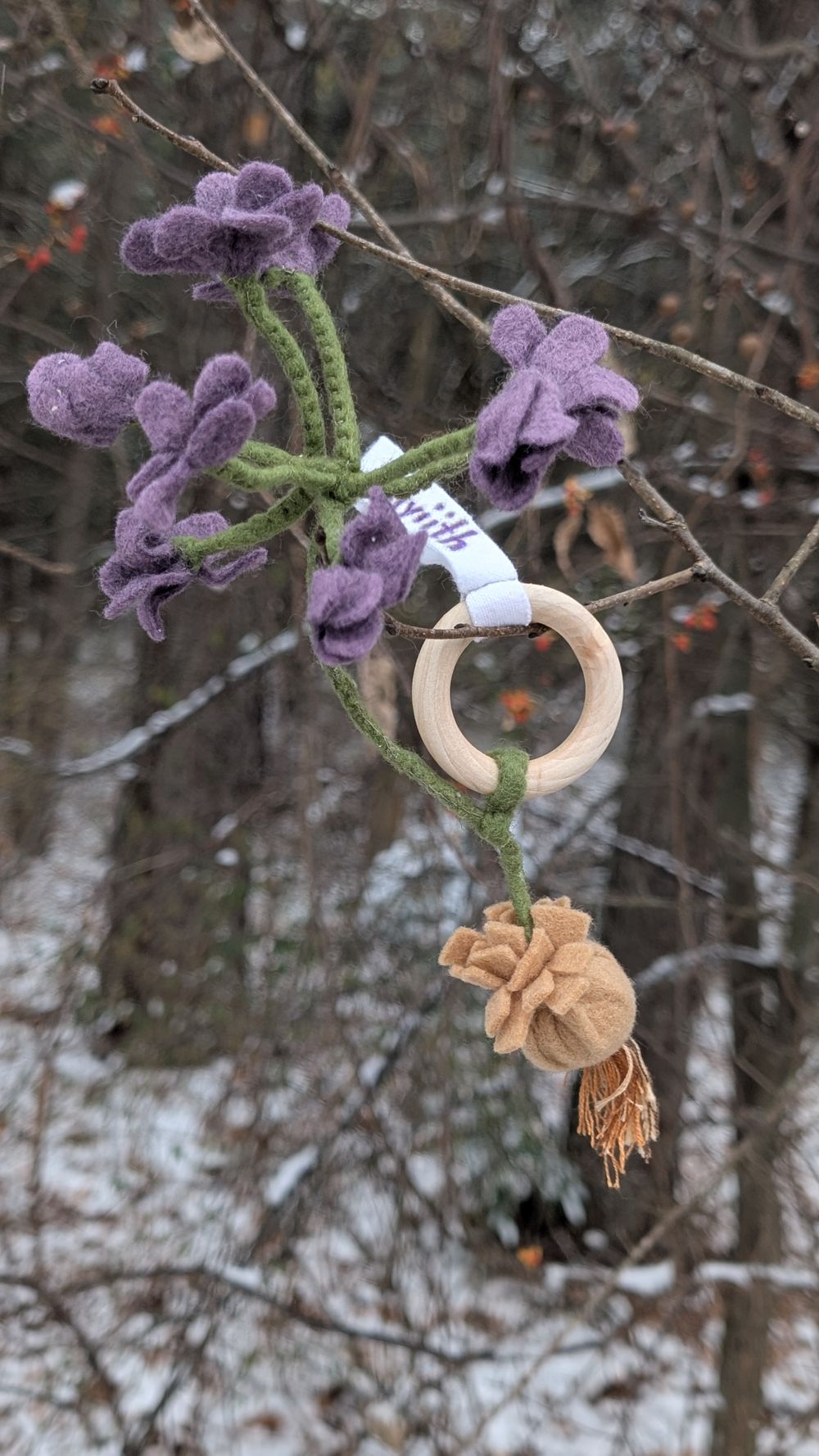 Indian potato felt teether