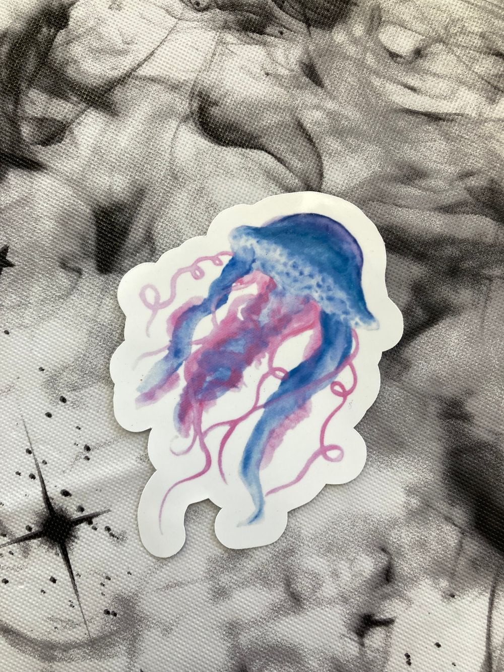 Watercolor Jellyfish Sticker