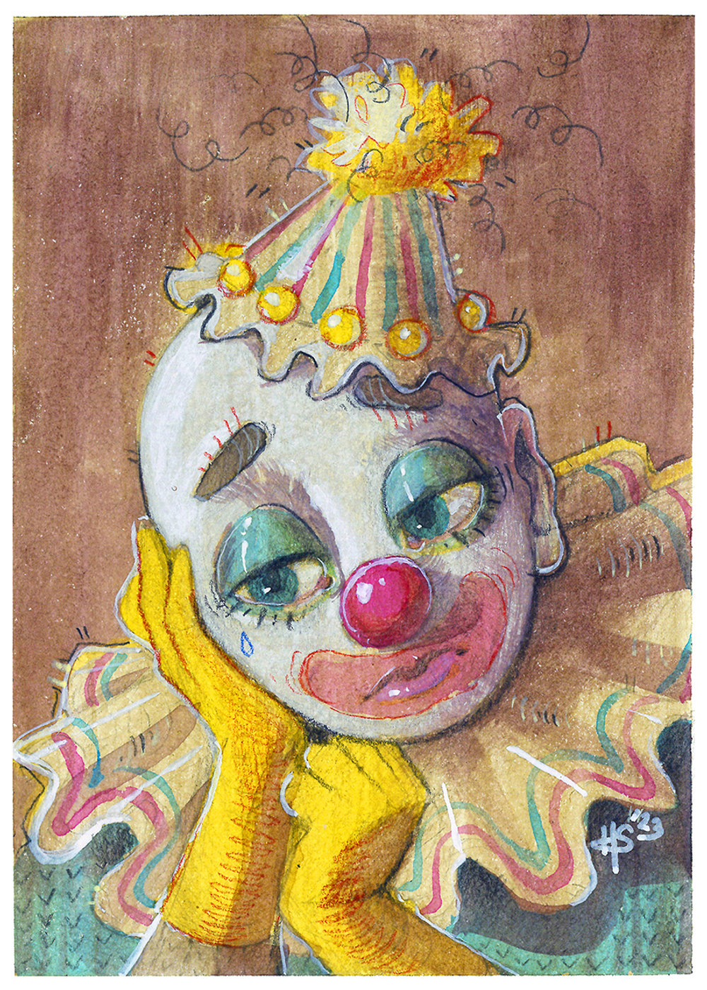 Sad Clown Print
