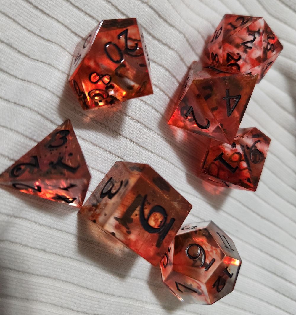 Dark Red Dice 