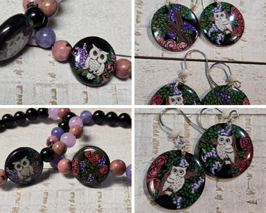 Earrings and bracelet sold separately 