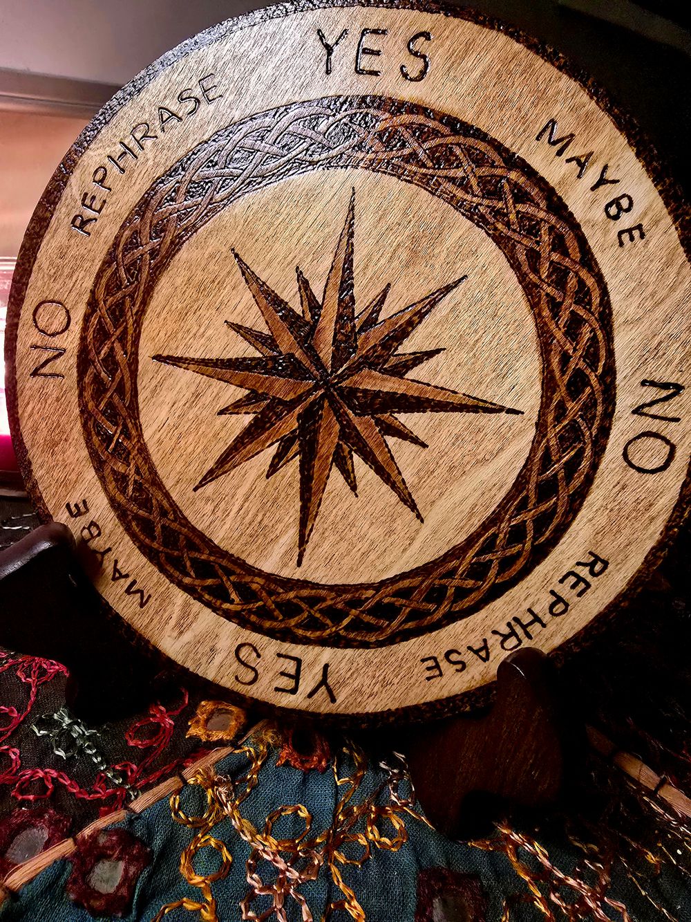Woodburned Pendulum Board