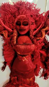 Handmade OOAK Fire Spirit Poppet Doll