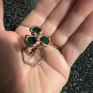 AVAILABLE - Let me know if you'd like round leaves, heart shaped leaves or if you'd like 4 leaves