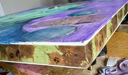 sides are finished in washi tape, 