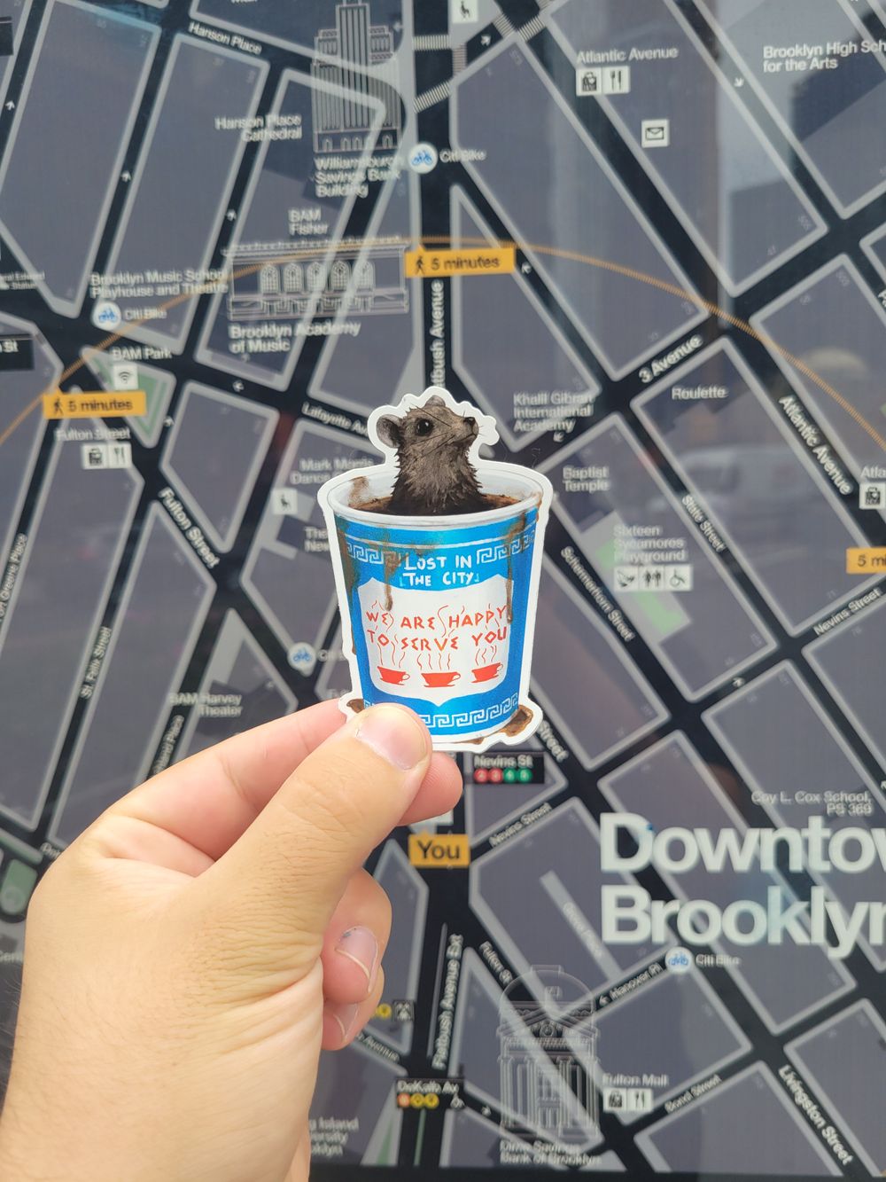 Coffee Rat Sticker