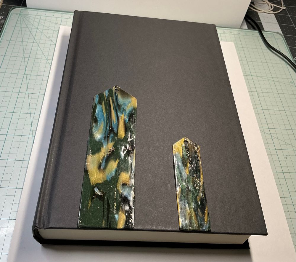 Small Polymer Clay Bookmark 